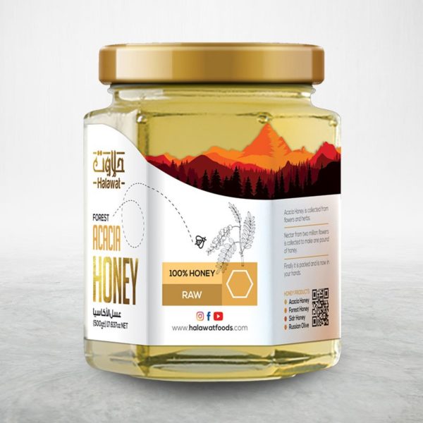 Acacia(ببول) Honey With Wooden Spoon 🍯 - Image 3