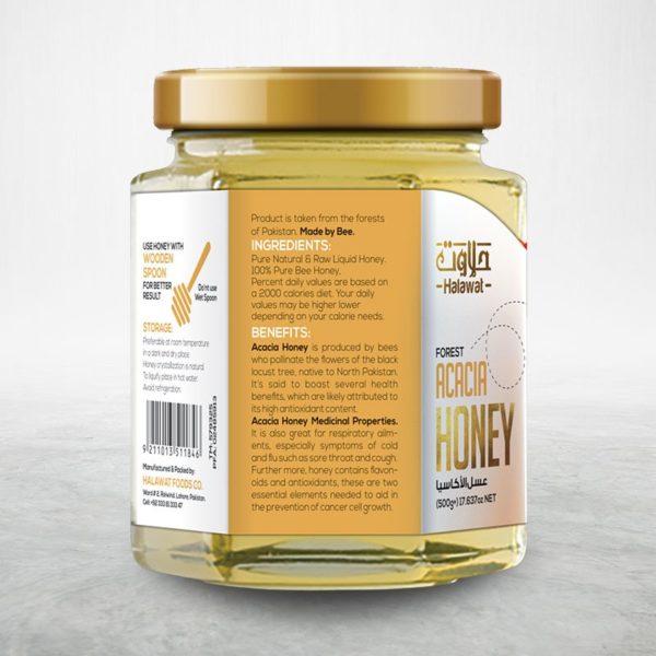 Acacia(ببول) Honey With Wooden Spoon 🍯 - Image 2