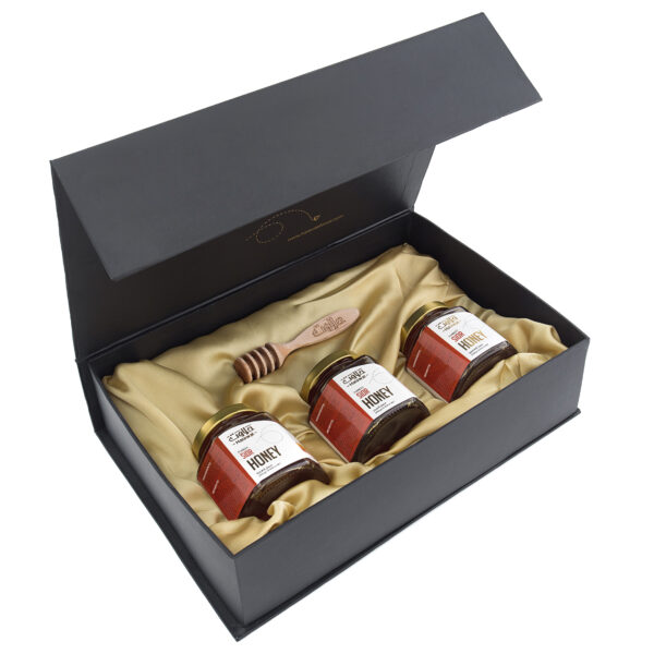 Halawat Paradise Gift Box, 3 Jars of Sidr Honey 250g - Image 2