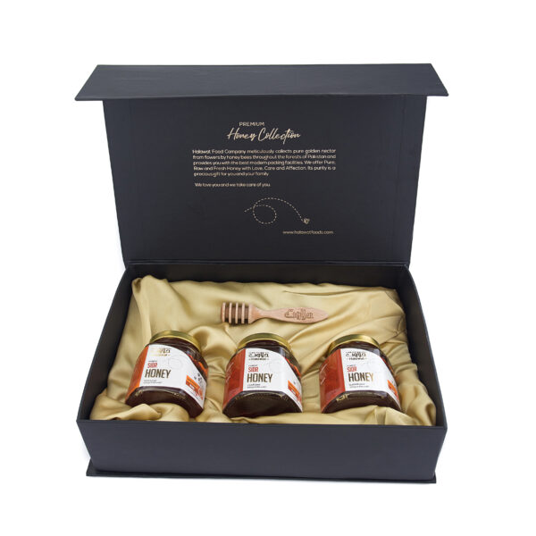 Halawat Paradise Gift Box, 3 Jars of Sidr Honey 250g