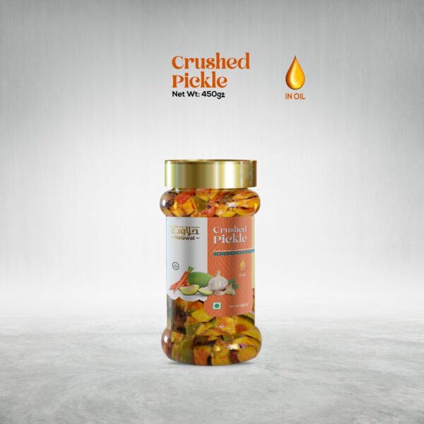 Organic Mixed Pickle + Crushed Pickle + Lasoora Pickle 450g Each - Image 3